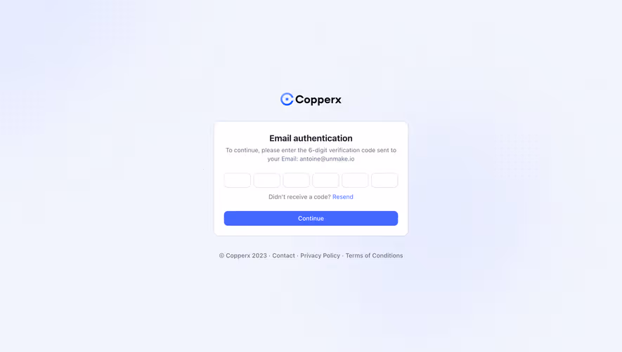 Copperx Verification