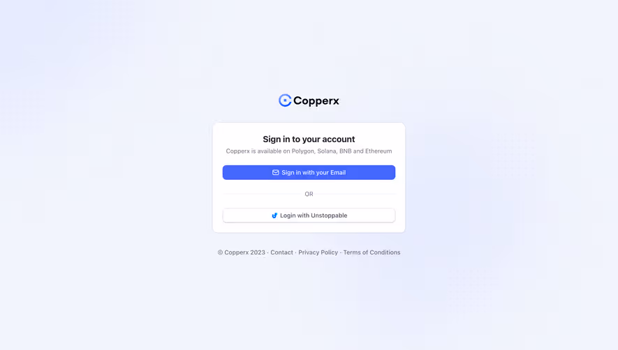 Copperx Signup