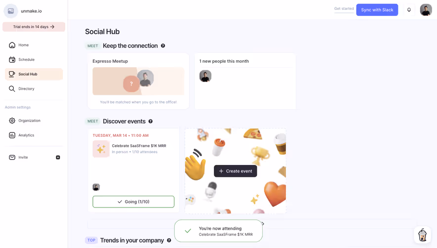 Café Create An Event