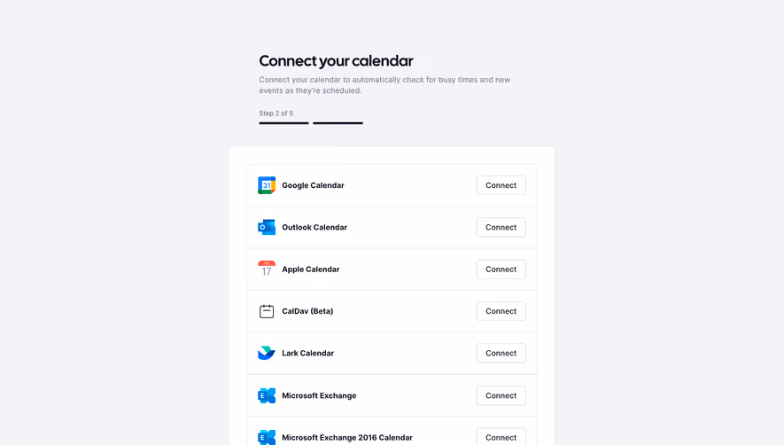 Cal.com Connect Calendar