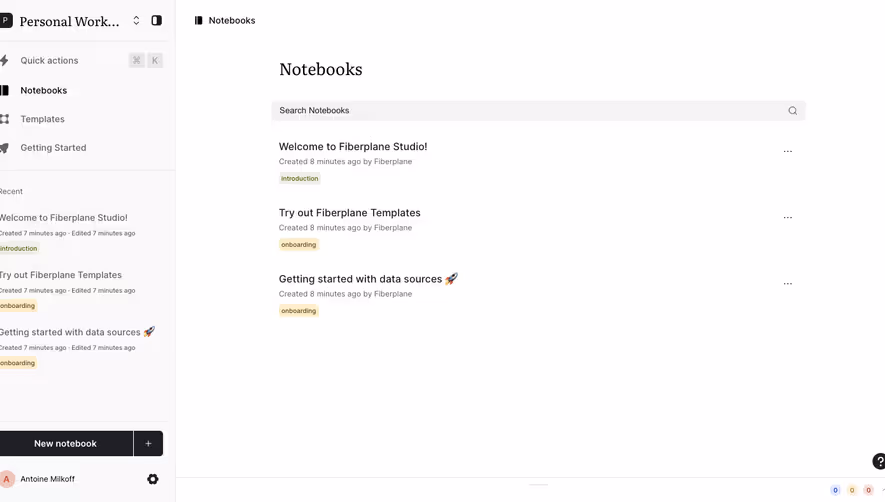 Fiberplane Dashboard