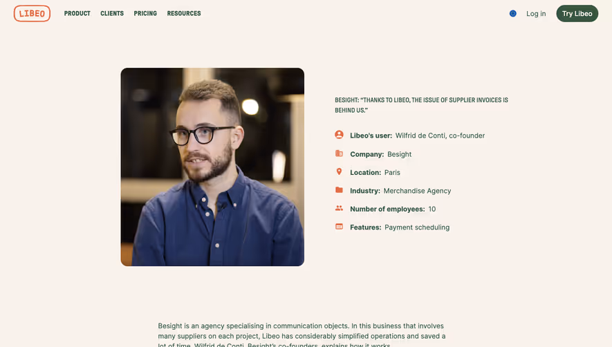 Libeo Customer Stories