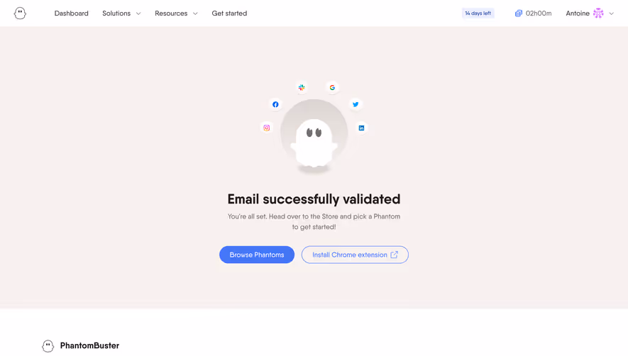 Phantombuster Verification