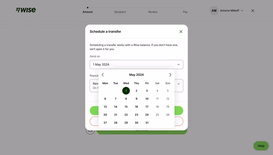 Wise Schedule A Transfer