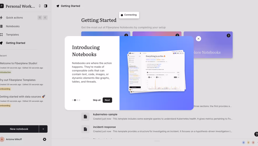 Fiberplane User Onboarding