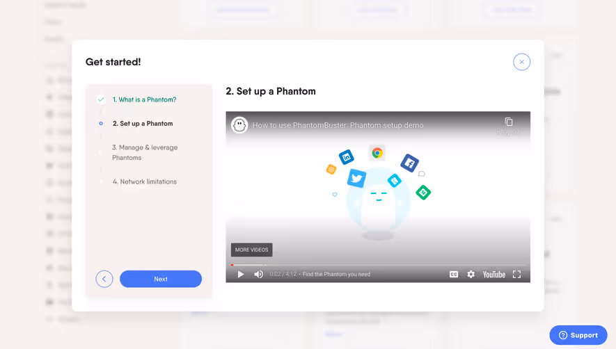 Phantombuster User Onboarding