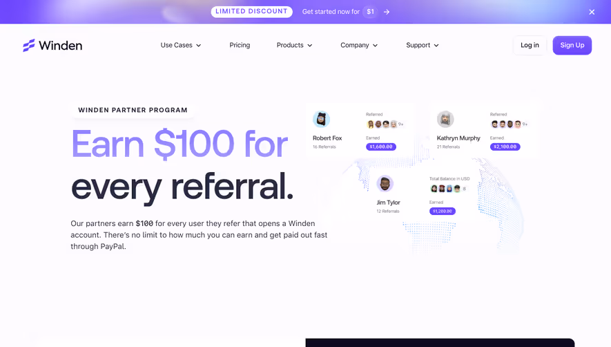 Winden Affiliate Page