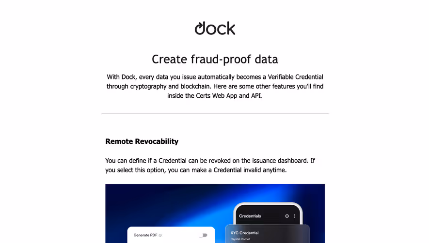 Dock Onboarding Email
