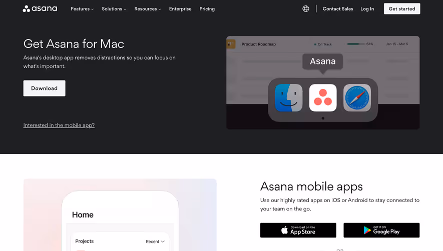 Asana Download Page