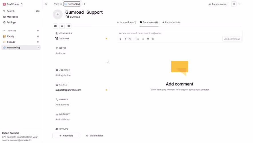 Folk Comments Empty State