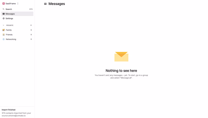 Folk Email Empty State