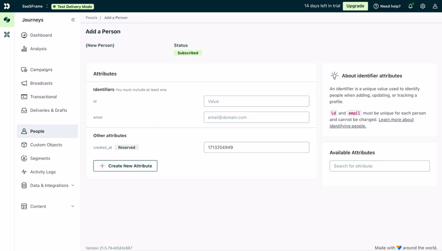 Customer.io Add A Contact