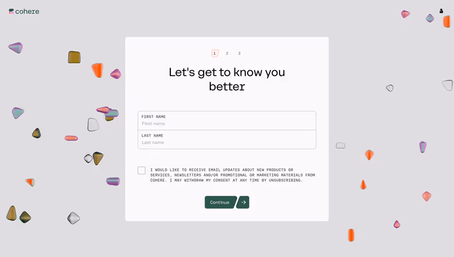Cohere Account Setup