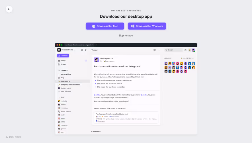 Threads User Onboarding