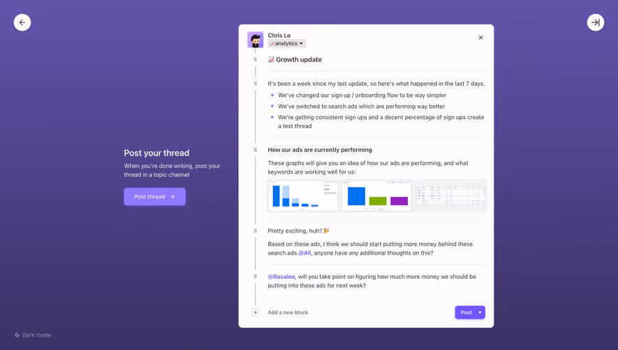 Threads Product Tour
