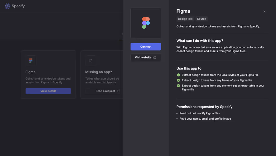 Specify Source app details