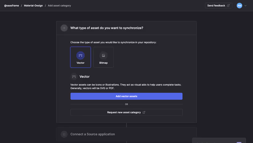 Specify Select asset type