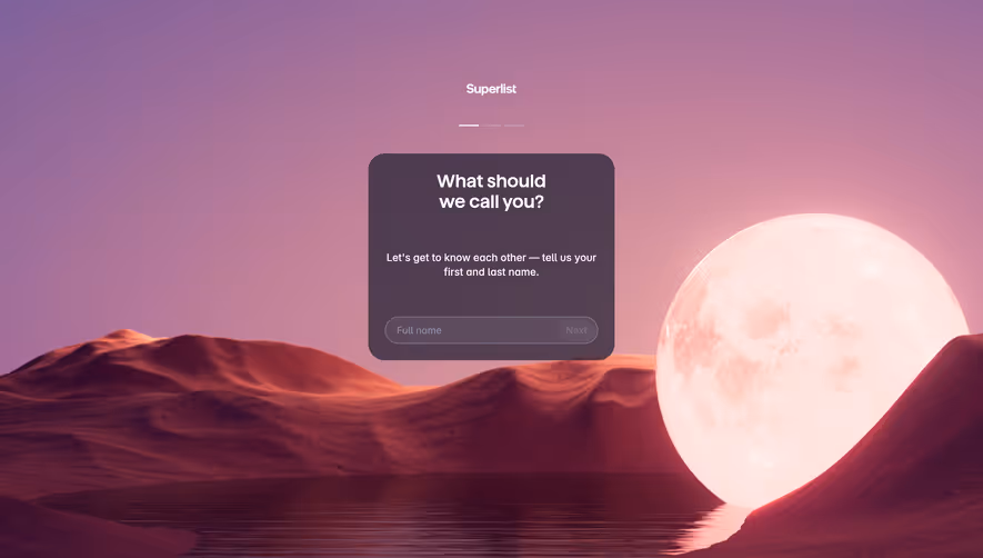 Superlist Account Setup