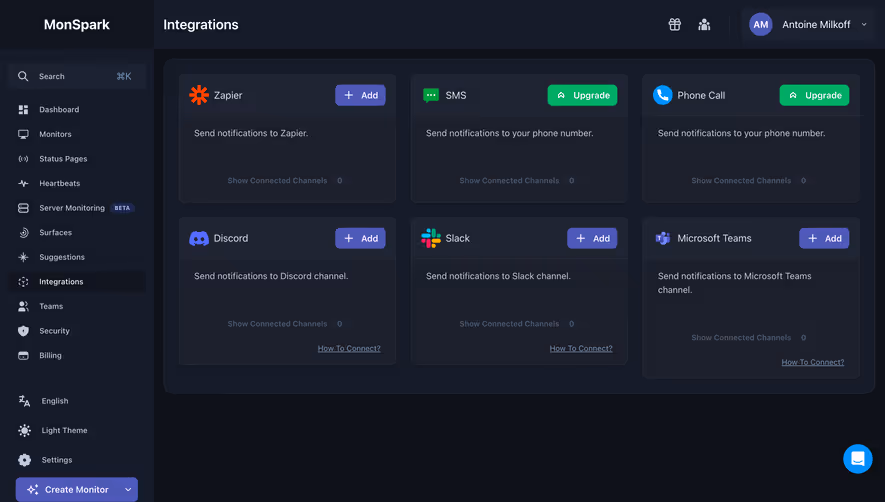 MonSpark Integrations