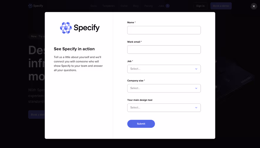Specify Demo Request