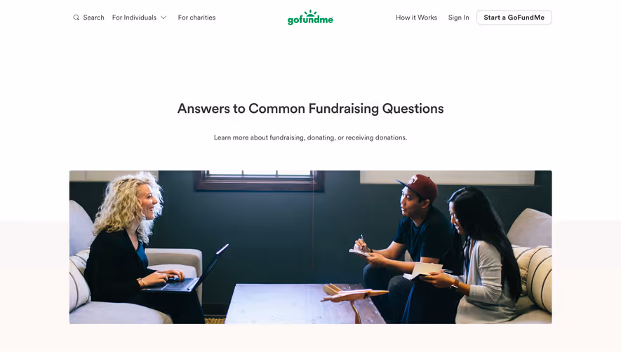 GoFundMe FAQ Page