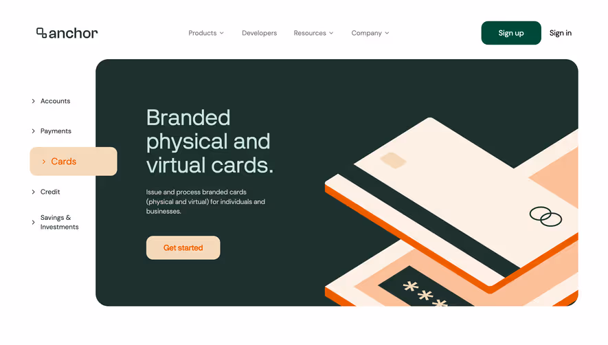Anchor Features Page