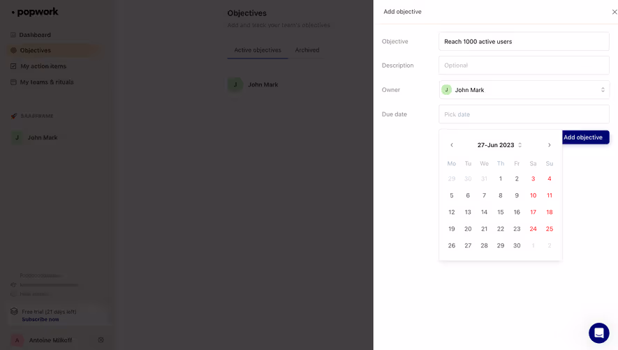 Popwork Add An Objective
