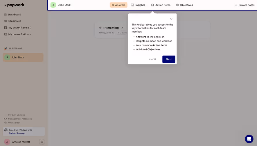 Popwork Product Tour