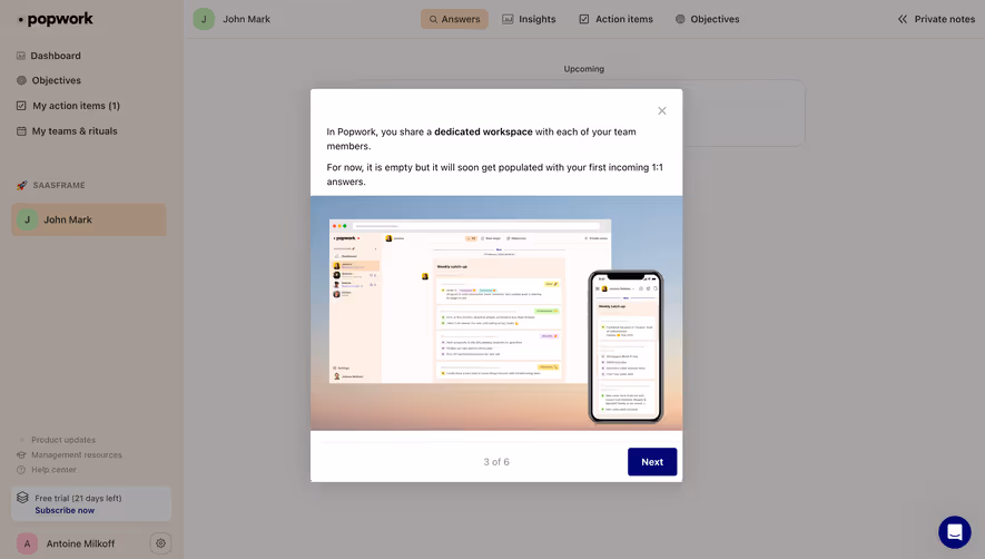 Popwork Product Tour