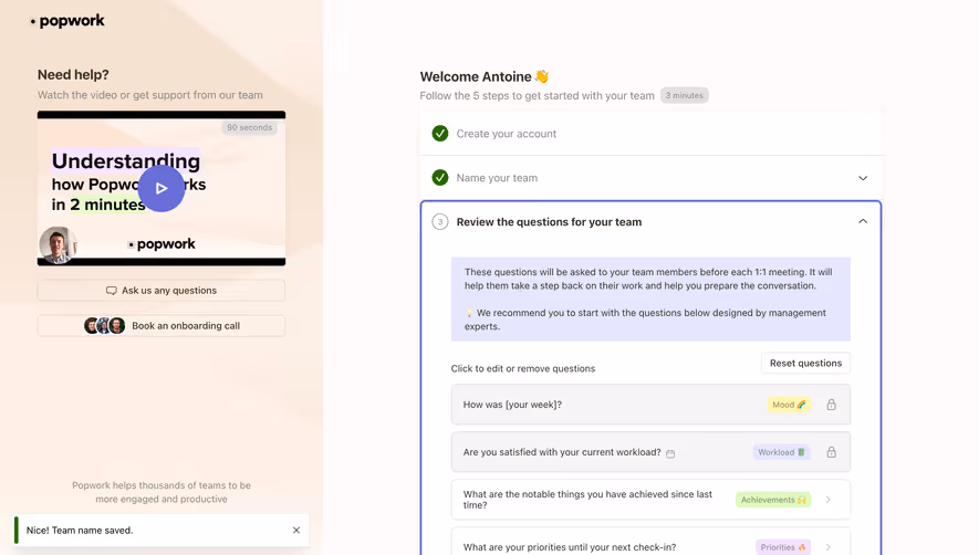 Popwork Account Setup