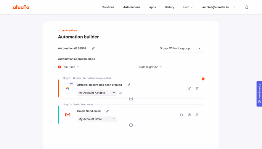Albato Create Automation