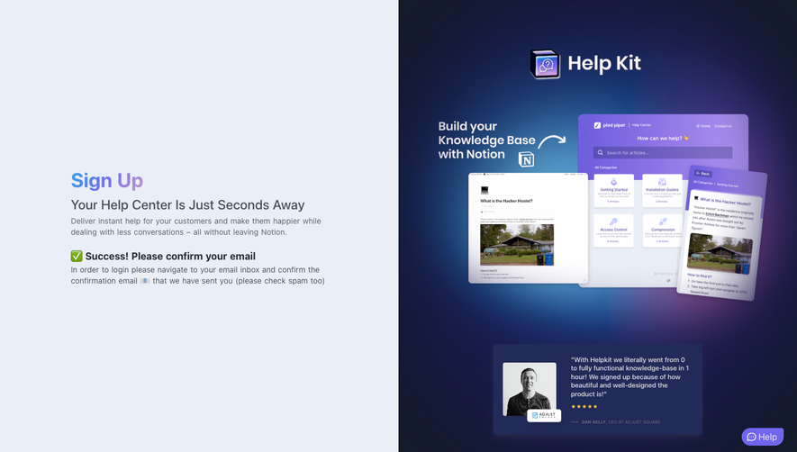 Help Kit Verification