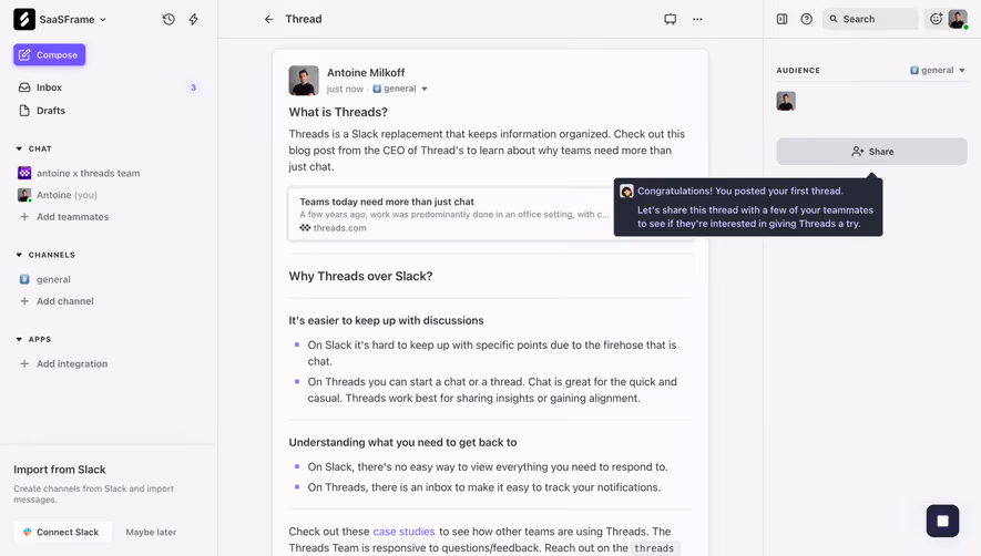 Threads Product Tour