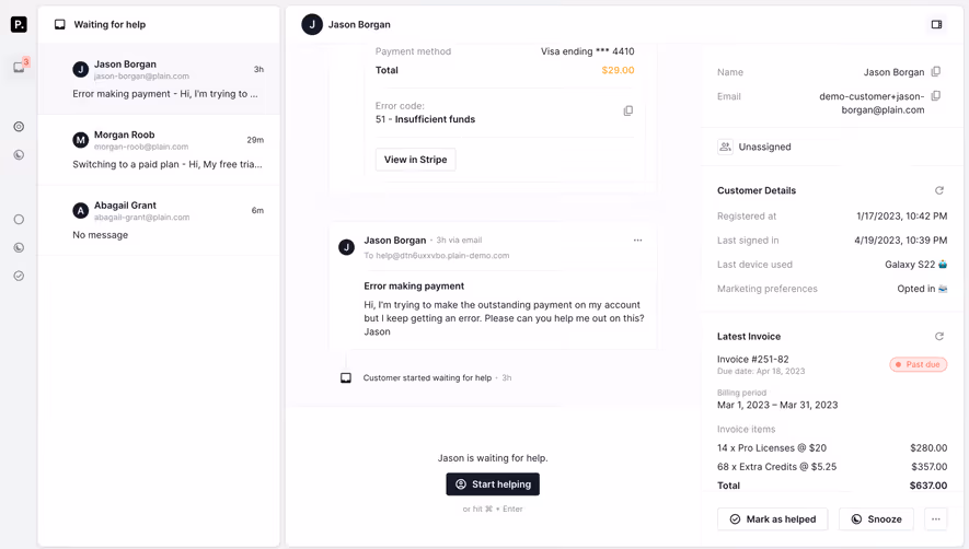 Plain Issues Details