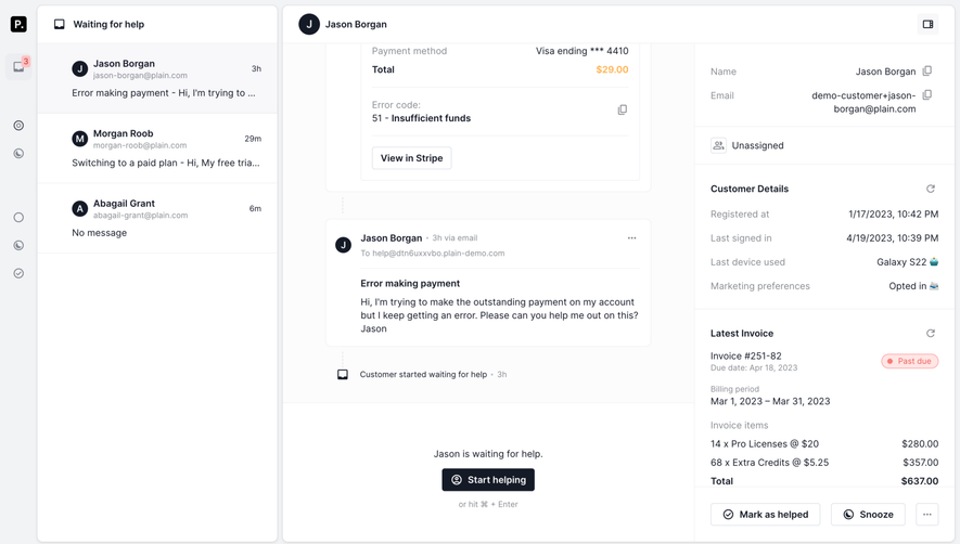 Plain Issues Details