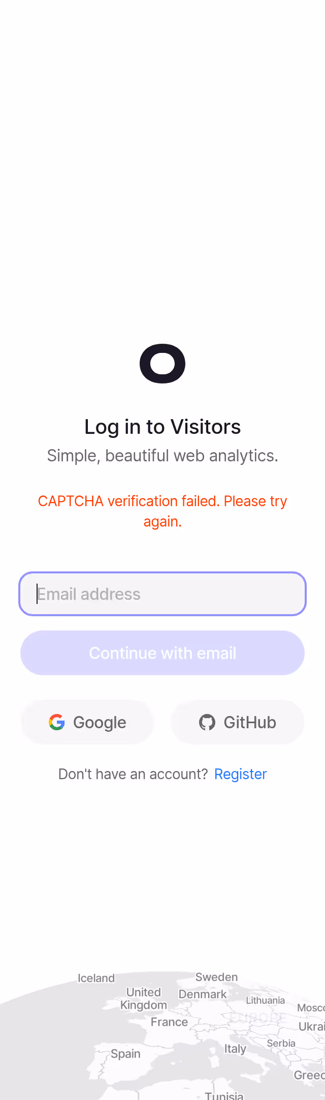 Visitors Manage Account