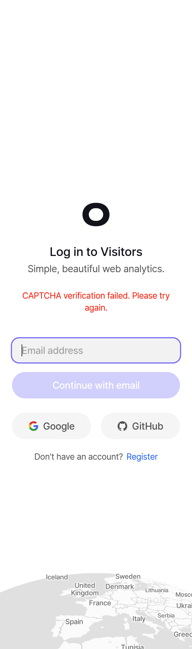 Visitors Manage Account