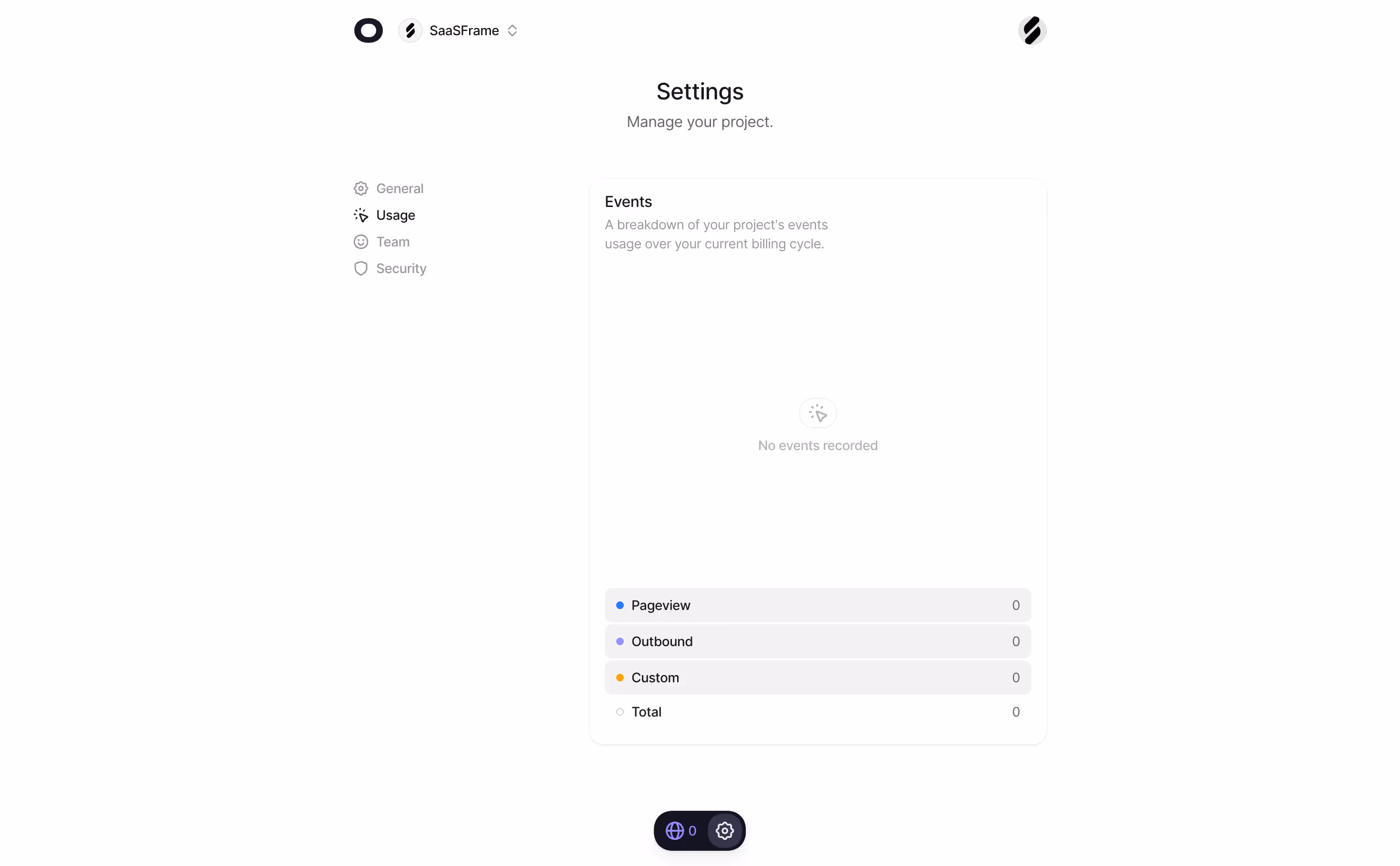 Visitors Usage Settings