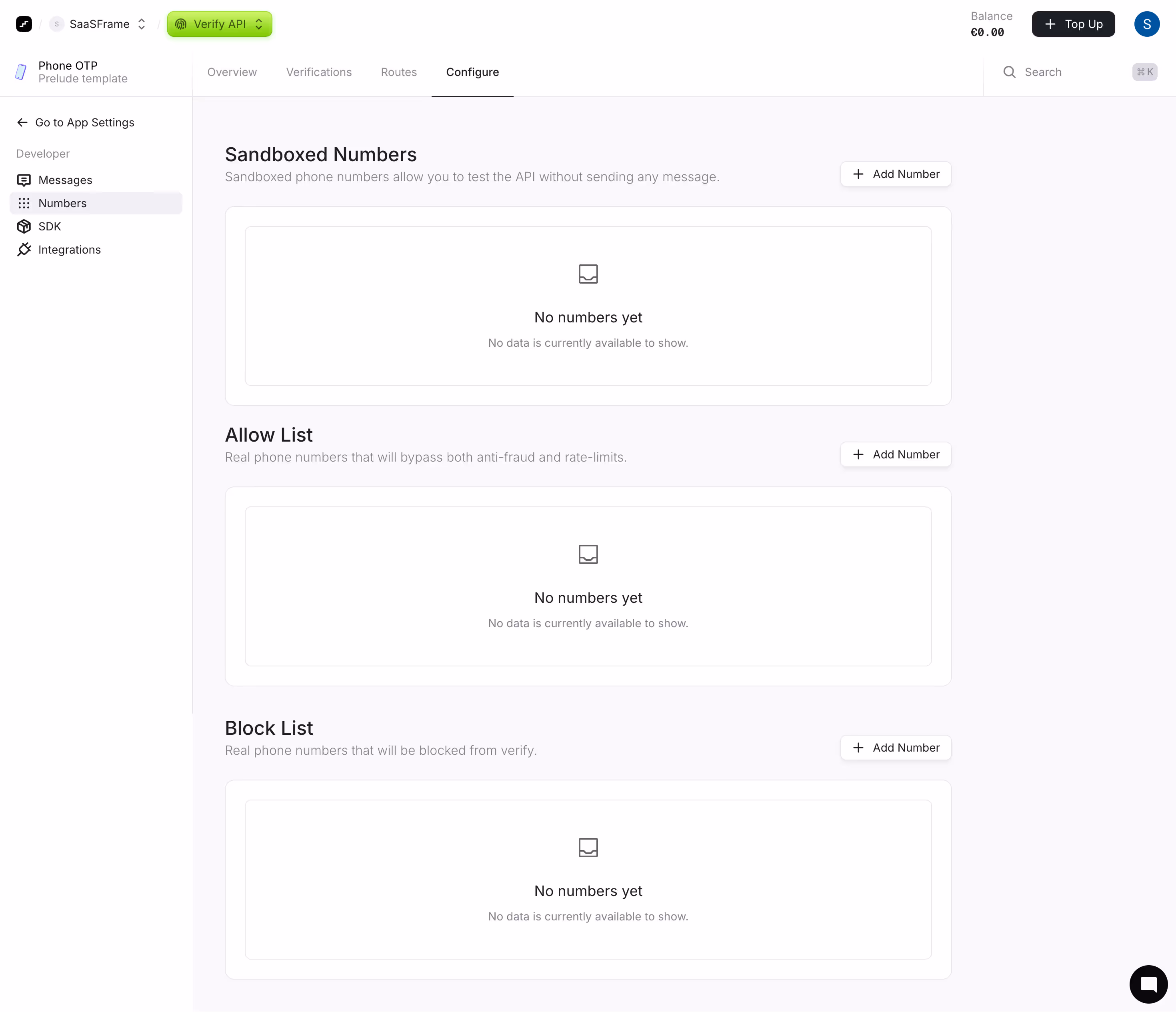 Prelude Configure Numbers