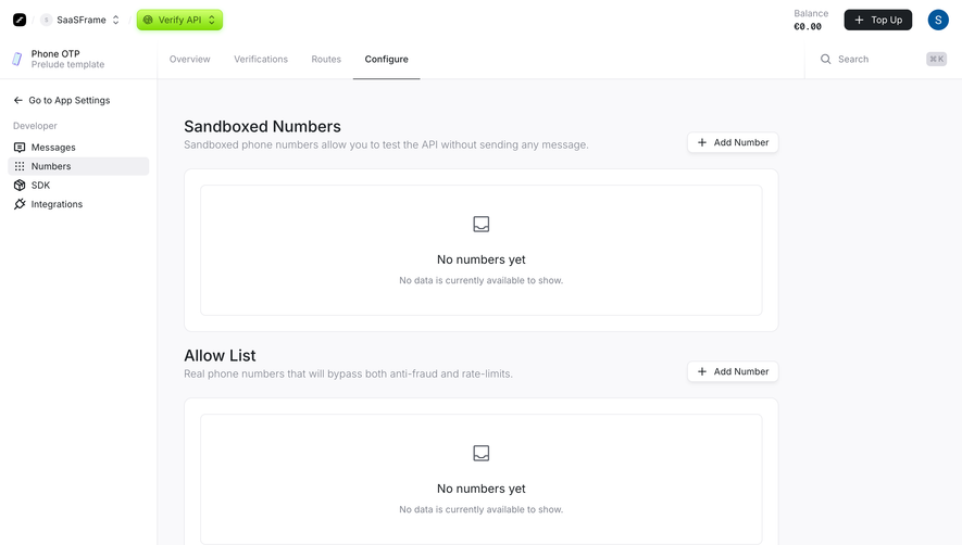 Prelude Configure Numbers