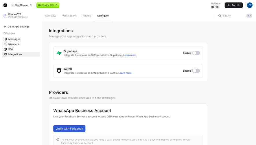 Prelude Integrations