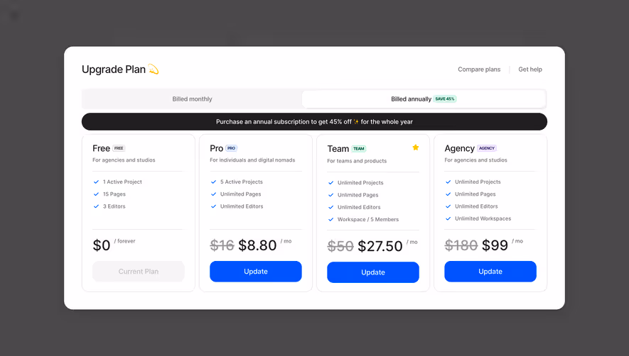 FlowMapp Upgrade Plan