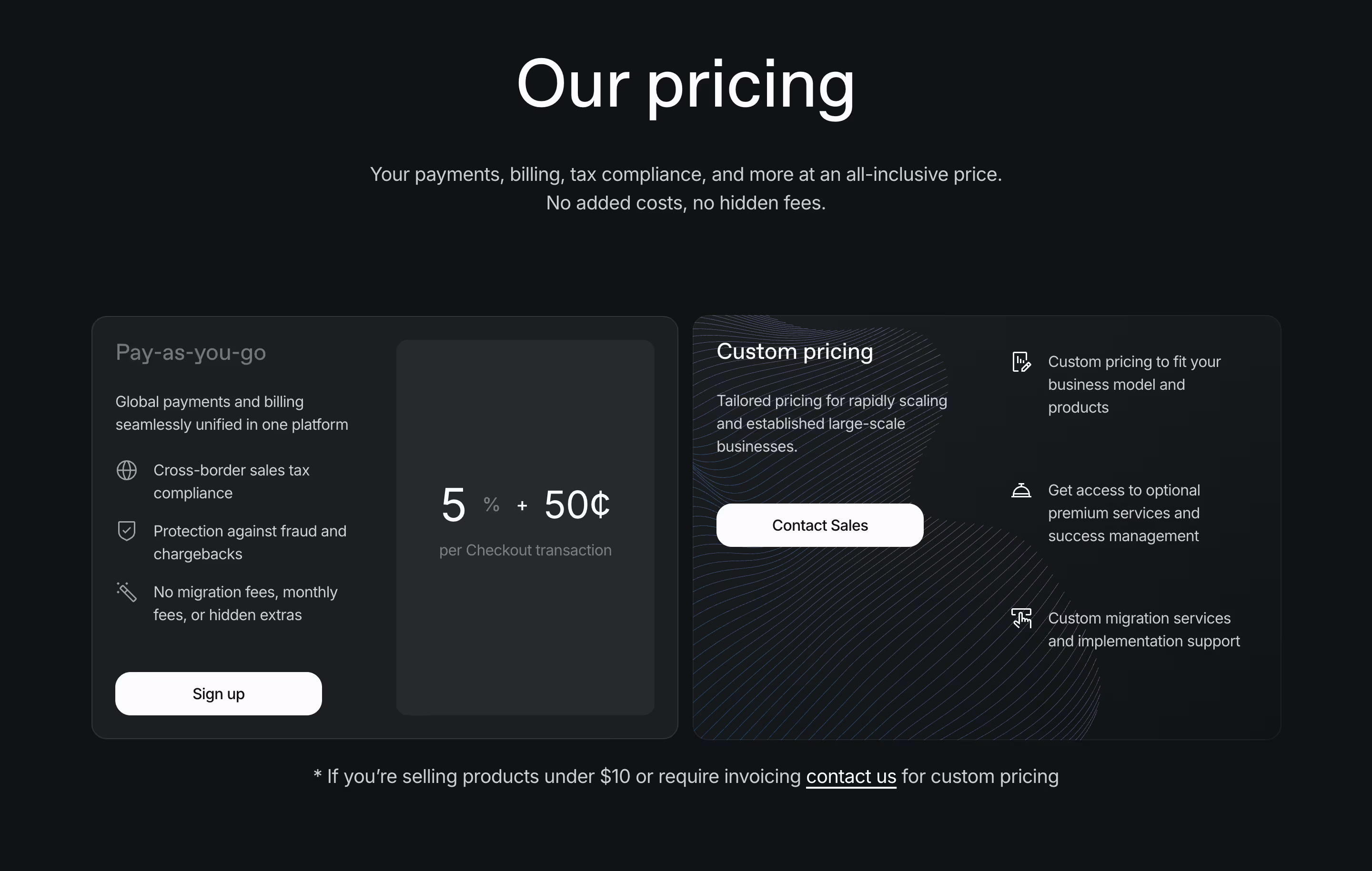 Paddle custom pricing