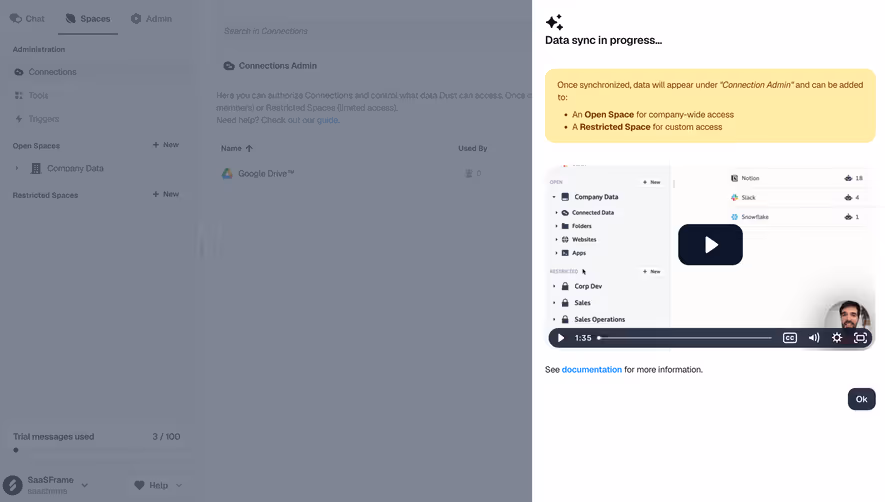 Dust Data Sync in Progress