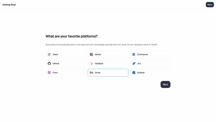 Dust Setup Platforms