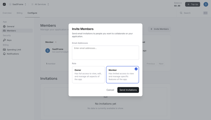 Prelude Invite Team Members