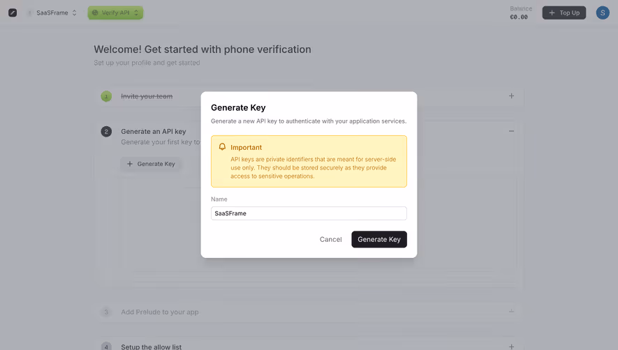 Prelude Generate Key