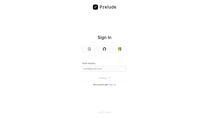 Prelude Login