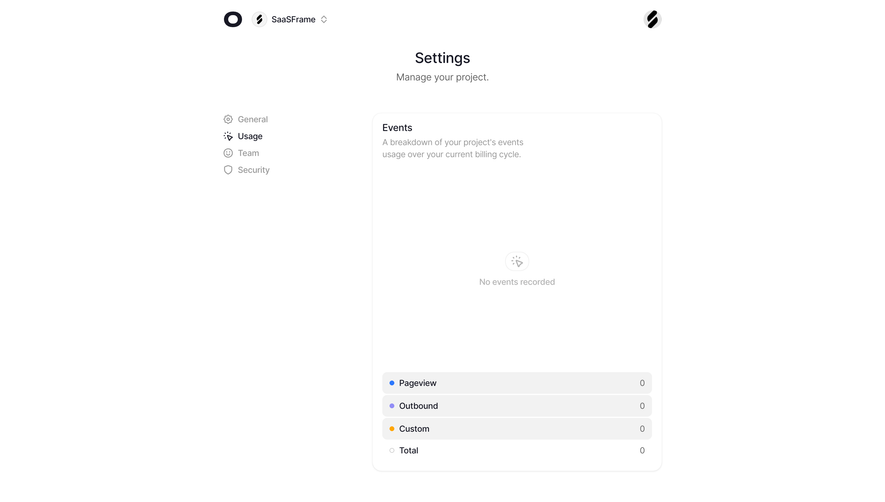 Visitors Usage Settings