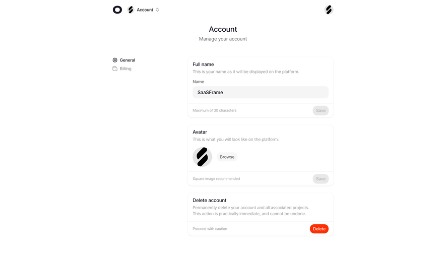 Visitors Manage Account